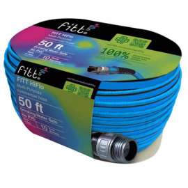 Fitt HiFlo 50 ft. L Medium Duty Commercial Grade Lightweight Garden Hose Black/Blue