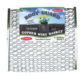 Digger's Root Guard 13.5 in. H X 13 in. W X 0.3 in. D Silver Coated Wire Gopher Wire Basket