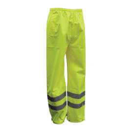 Boss Hi-Vis Yellow Polyester Rain Pants M