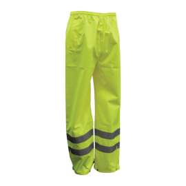 Boss Hi-Vis Yellow Polyester Rain Pants XXL