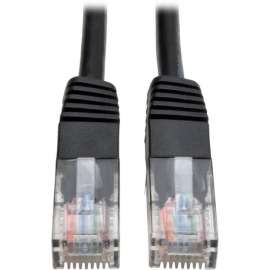Tripp Lite Cat5e 350 MHz Molded (UTP) Ethernet Cable (RJ45 M/M) PoE Black 4 ft. (1.22 m), Category 5e, 4ft, RJ-45 Male Network, 1 x RJ-45 Male