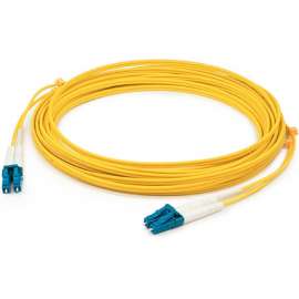 AddOn 10m LC (Male) to LC (Male) Yellow OS2 Duplex Fiber OFNR (Riser-Rated) Patch Cable, 100% compatible and guaranteed to work