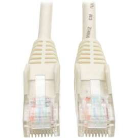 Tripp Lite 3ft Cat5e / Cat5 350MHz Snagless Patch Cable RJ45 M/M White 3', 3 ft Category 5e Network Cable for Network Device, First End: 1 x RJ-45 Network, Male, Second End: 1 x RJ-45 Network