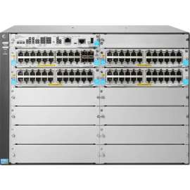 HPE 5412R 92GT PoE+/4SFP+ (No PSU) v3 zl2 Switch - 92 Ports - Manageable - Gigabit Ethernet, 10 Gigabit Ethernet - 10/100Base-TX, 10/100/1000Base-T, 10GBase-X - 3 Layer Supported - Modular - Twisted Pair, Optical Fiber - 7U High - Rack-mountable - L