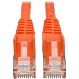 Tripp Lite 15ft Cat6 Snagless Molded Patch Cable UTP Orange RJ45 M/M 15', Category 6 for Switch, Hub, Network Device, Router, Modem, Server, Network Adapter, 128 MB/s, Patch Cable, 15 ft