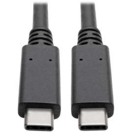 Tripp Lite USB C Cable USB 3.1 Gen 2 w/ 5A Rating 20V M/M USB Type C USB Type-C USB-C 3ft 3', USB for MacBook Pro, Smartphone, Tablet, PC, Wall Charger, 1.25 GB/s, 2.95 ft, 1 x Type C Male USB