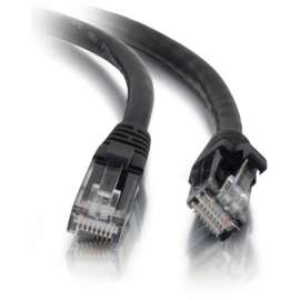 C2G 1ft Cat5e Ethernet Cable, Snagless Unshielded (UTP), Black, Category 5e for Network Device, RJ-45 Male