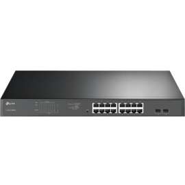 Tp Link TP-Link TL-SG1218MPE, JetStream 16-Port Gigabit Easy Smart PoE/PoE+ Switch, Limited Lifetime Protection, Easy Smart Managed, 16 PoE+ Ports @250W, 2 non-PoE ports, 2 combo SFP slots