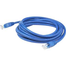 AddOn 3ft RJ-45 (Male) to RJ-45 (Male) Straight Blue Cat.6 UTP PVC Copper Patch Cable, 3 ft Category 6 Network Cable for Network Device, First End: 1 x RJ-45 Network, Male, Second End: 1 x RJ-45 Network