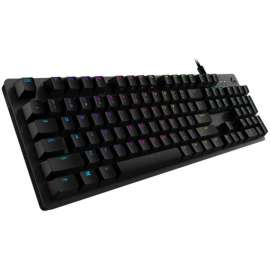 Logitech G512 RGB Mechanical Gaming Keyboard, GX Blue, USB Passthrough, Cable Connectivity, USB 2.0 Interface, English, Windows