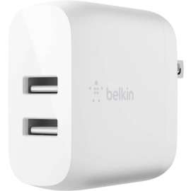 Belkin Mobile Belkin BoostCharge Dual USB-A Wall Charger 24W - Power Adapter - 24 W - 4.80 A Output