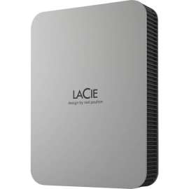 Seagate LaCie Mobile Drive Secure STLR2000400 2 TB Portable Hard Drive - 2.5" External - Space Gray - USB 3.2 (Gen 1) Type C - 3 Year Warranty