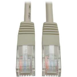 Tripp Lite 15ft Cat5e / Cat5 350MHz Molded Patch Cable RJ45 M/M Gray 15', 15ft, 1 x RJ-45 Male, 1 x RJ-45 Male, Gray
