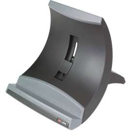 3M Ergonomic Vertical Notebook Computer Riser, 8.8" Height x 7.8" Width x 6.4" Depth, Silver, Black