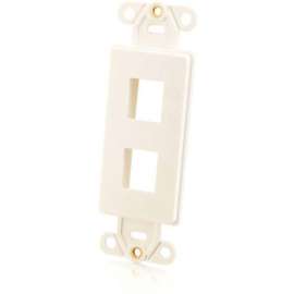C2G Decora Style 2-Port Multimedia Keystone Insert, White