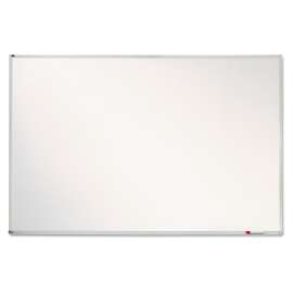Porcelain Magnetic Whiteboard, 72 x 48, White Surface, Silver Aluminum Frame