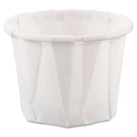 Paper Portion Cups, 0.75 oz, White, 250/Bag, 20 Bags/Carton