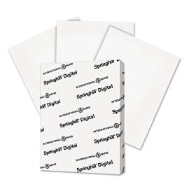 Digital Index White Card Stock, 92 Bright, 110 lb Index Weight, 8.5 x 11, White, 250/Pack