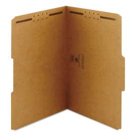 Top Tab Fastener Folders, 1/3-Cut Tabs: Assorted, 0.75" Expansion, 2 Fasteners, Legal Size, Kraft Exterior, 50/Box