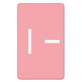AlphaZ Color-Coded Second Letter Alphabetical Labels, I, 1 x 1.63, Pink, 10/Sheet, 10 Sheets/Pack