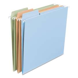FasTab Hanging Folders, Letter Size, 1/3-Cut Tabs, Assorted Earthtone Colors, 18/Box