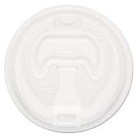 Optima Reclosable Lid, Fits 12 oz to 24 oz Foam Cups, White, 100 Pack, 10 Packs/Carton