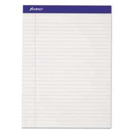 Perforated Writing Pads, Wide/Legal Rule, 50 White 8.5 x 11.75 Sheets, Dozen