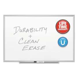 Classic Series Porcelain Magnetic Dry Erase Board, 96 x 48, White Surface, Silver Aluminum Frame
