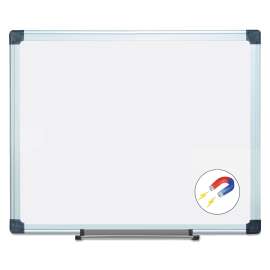 Value Lacquered Steel Magnetic Dry Erase Board, 24 x 36, White Surface, Silver Aluminum Frame