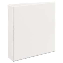 Heavy-Duty View Binder with DuraHinge and One Touch EZD Rings, 3 Rings, 2" Capacity, 11 x 8.5, White