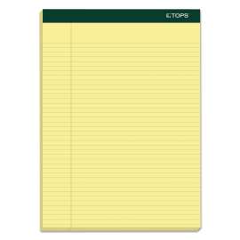 Double Docket Ruled Pads, Narrow Rule, 100 Canary-Yellow 8.5 x 11.75 Sheets, 6/Pack