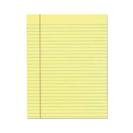 "The Legal Pad" Glue Top Pads, Wide/Legal Rule, 50 Canary-Yellow 8.5 x 11 Sheets, 12/Pack