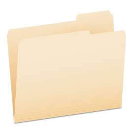 Manila File Folders, 1/3-Cut Tabs: Right Position, Letter Size, 0.75" Expansion, Manila, 100/Box