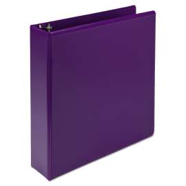 Earths Choice Plant-Based Durable Fashion View Binder, 3 Rings, 2" Capacity, 11 x 8.5, Purple, 2/Pack