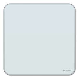Cubicle Glass Dry Erase Board, 12 x 12, White Surface