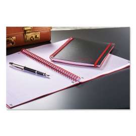 Flexible Cover Twinwire Notebook, SCRIBZEE Compatible, 1 Subject, Wide/Legal Rule, Black Cover, 11.75 x 8.25, 70 Sheets
