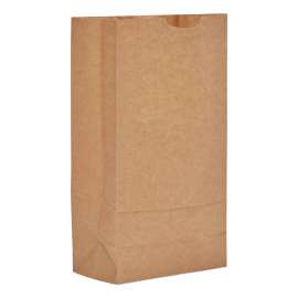 Grocery Paper Bags, 35 lb Capacity, #10, 6.31" x 4.19" x 12.38", Kraft, 2,000 Bags