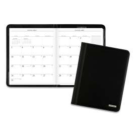Executive Monthly Padfolio, 11 x 9, Black Cover, 13-Month (Jan to Jan): 2023 to 2024