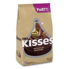KISSES Milk Chocolate with Almonds, Party Pack, 32 oz Bag, Delivered in 1-4 Business Days