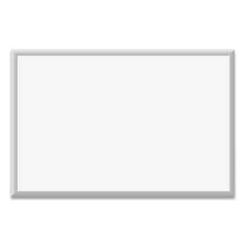Magnetic Dry Erase Board with Aluminum Frame, 36 x 24, White Surface, Silver Aluminum Frame