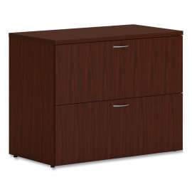 Mod Lateral File, 2 Legal/Letter-Size File Drawers, Traditional Mahogany, 36" x 20" x 29"