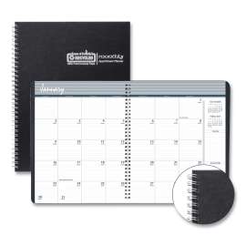 Monthly Hard Cover Planner, 11 x 8.5, Black Cover, 14-Month (Dec to Jan): 2022 to 2024