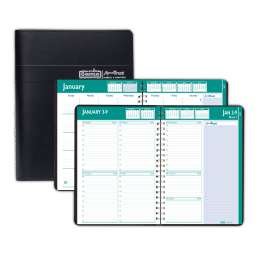 Express Track Recycled Weekly Appointment Book/Monthly Planner, 11 x 8.5, Black Cover, 13-Month (Jan to Jan): 2023 to 2024