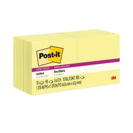 Pads in Canary Yellow, 1.88" x 1.88", 90 Sheets/Pad, 10 Pads/Pack