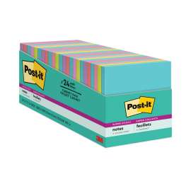 Pads in Supernova Neon Collection Colors, Cabinet Pack, 3" x 3", 70 Sheets/Pad, 24 Pads/Pack