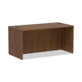Alera - Valencia Series Modern Walnut Straight Front Office Desk Shell