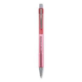 Better Ballpoint Pen, Retractable, Medium 1 mm, Red Ink, Translucent Red Barrel, Dozen