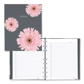 NotePro Notebook, 1 Subject, Medium/College Rule, Pick Daisy Cover, 9.25 x 7.25, 75 Sheets