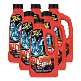 Drano Max Gel 00117 Clog Remover, Liquid, Natural, Bleach, 32 oz Bottle