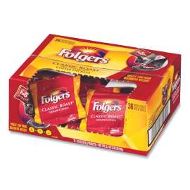 Coffee, Classic Roast, 0.9 oz Fractional Packs, 36/Carton